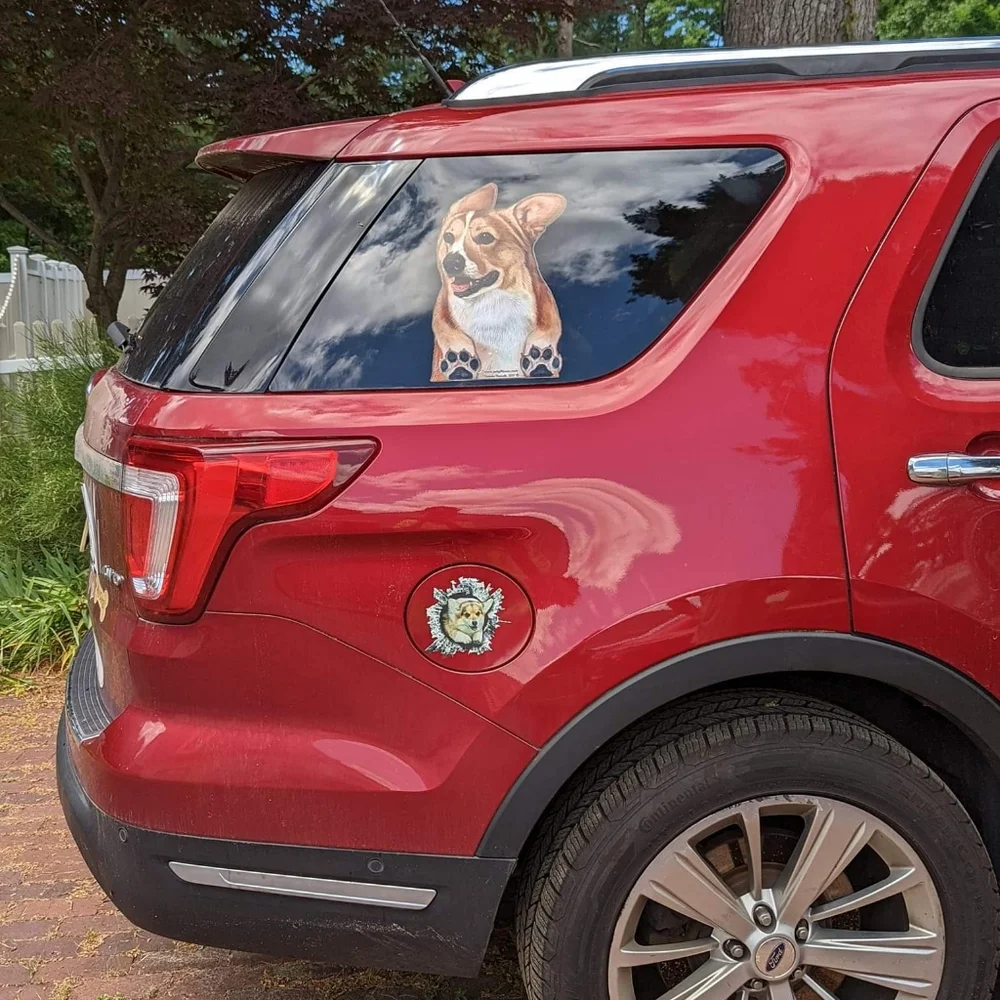 Large Corgi Car Window Decal Sticker - Picture 3 of 3